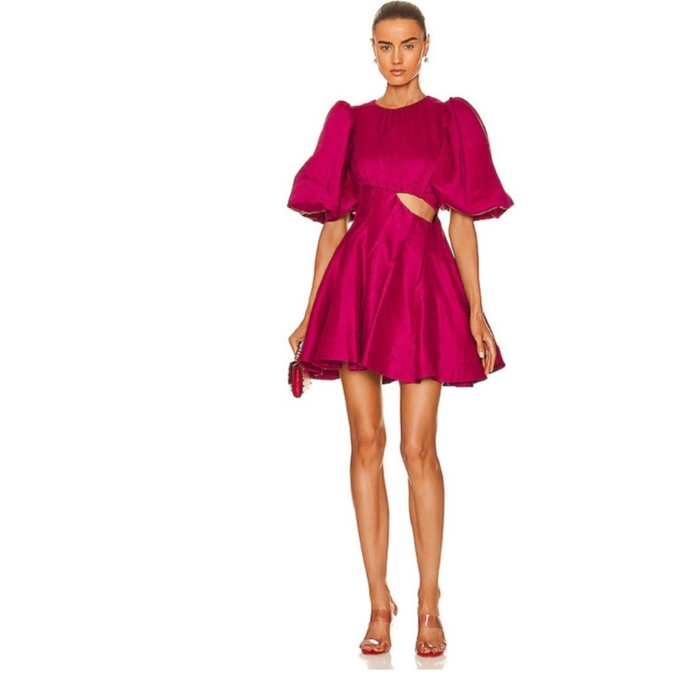 Aje Fuchsia Mini Dress